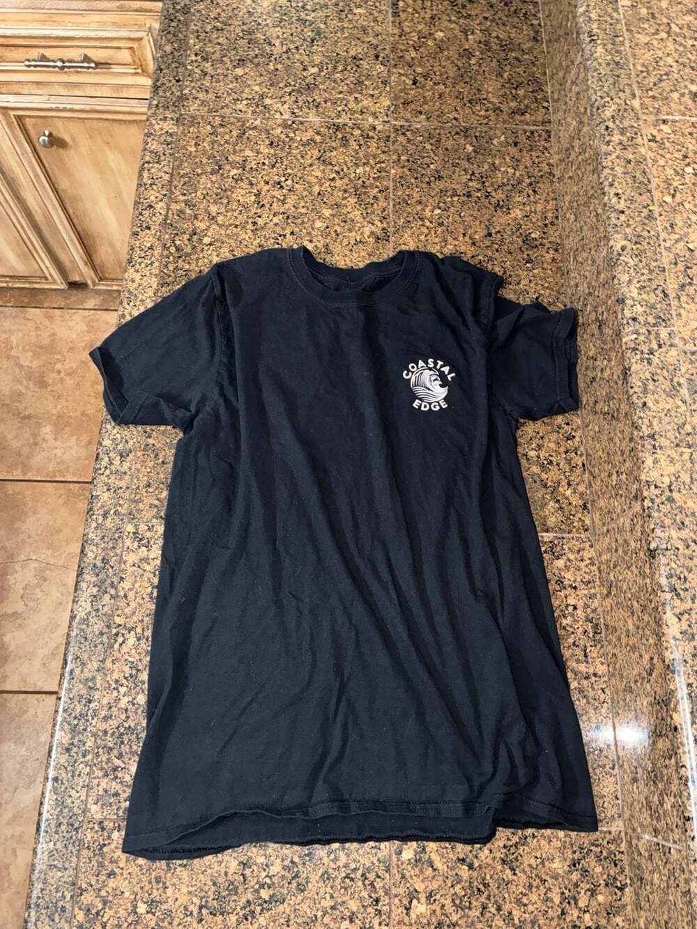 Coastal Edge East Coast Wave Graphic T-Shirt Black